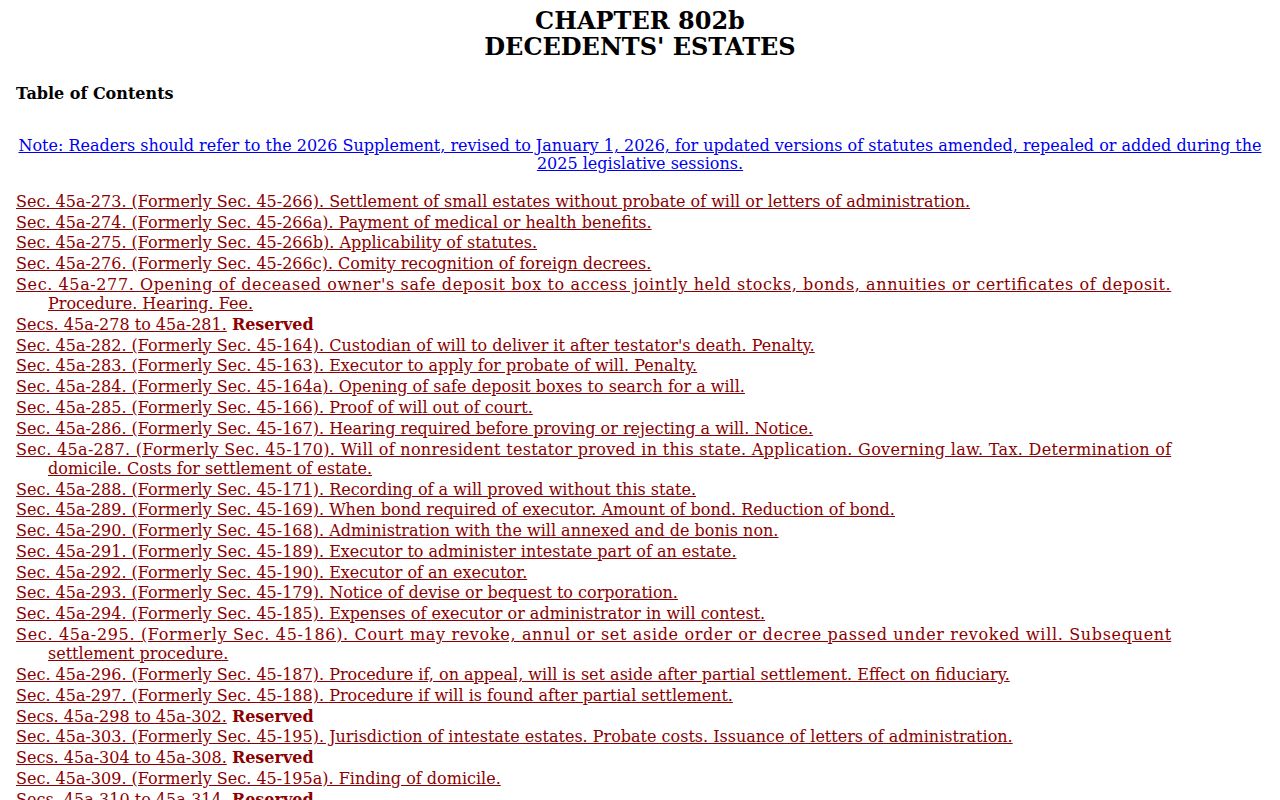 Waterbury City probate records Connecticut Probate Court jurisdiction statute