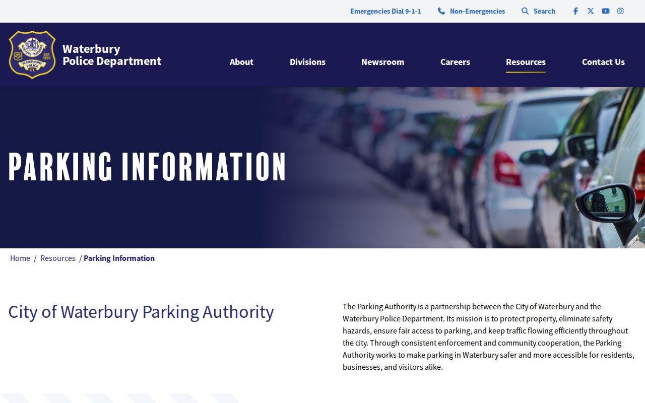 Waterbury traffic court records parking ticket complaint instructions